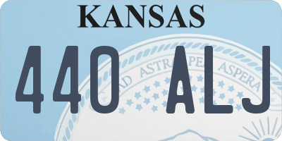 KS license plate 440ALJ
