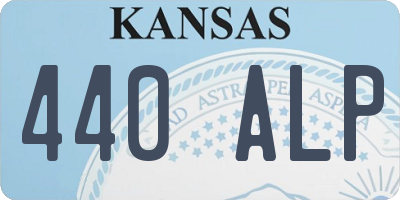 KS license plate 440ALP