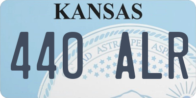 KS license plate 440ALR