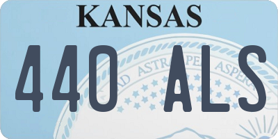 KS license plate 440ALS
