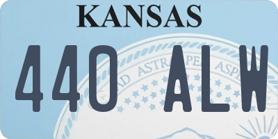 KS license plate 440ALW