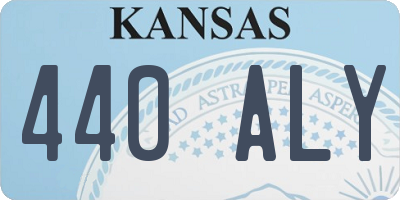 KS license plate 440ALY