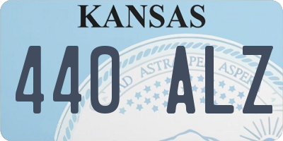 KS license plate 440ALZ