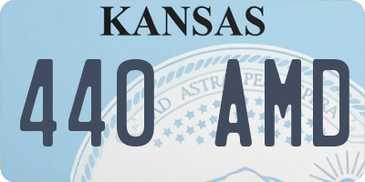 KS license plate 440AMD