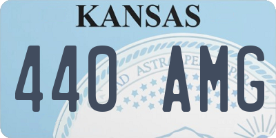 KS license plate 440AMG