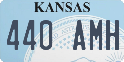KS license plate 440AMH