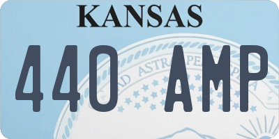 KS license plate 440AMP
