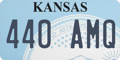 KS license plate 440AMQ