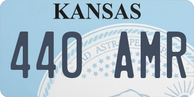 KS license plate 440AMR