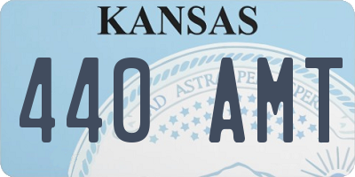 KS license plate 440AMT