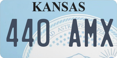 KS license plate 440AMX