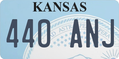 KS license plate 440ANJ