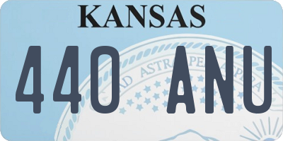 KS license plate 440ANU
