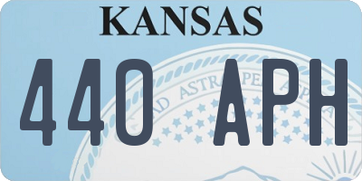 KS license plate 440APH