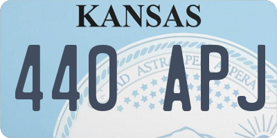 KS license plate 440APJ