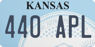 KS license plate 440APL