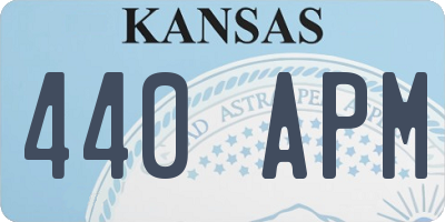 KS license plate 440APM