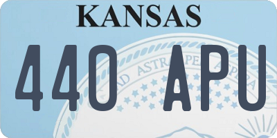 KS license plate 440APU