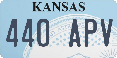 KS license plate 440APV