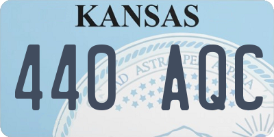 KS license plate 440AQC