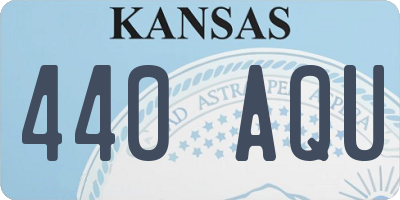 KS license plate 440AQU