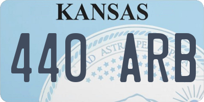 KS license plate 440ARB