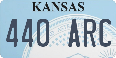 KS license plate 440ARC