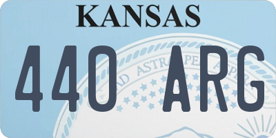 KS license plate 440ARG