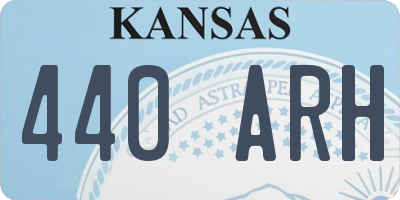 KS license plate 440ARH