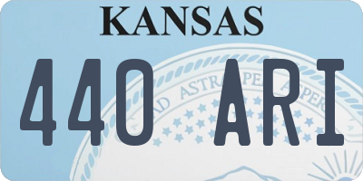 KS license plate 440ARI