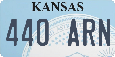 KS license plate 440ARN