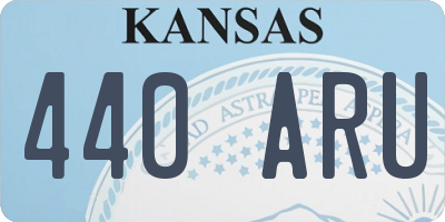 KS license plate 440ARU