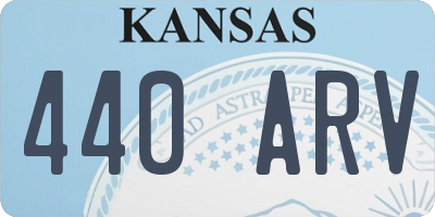 KS license plate 440ARV