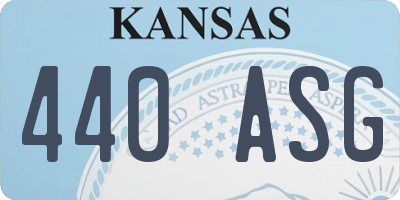 KS license plate 440ASG