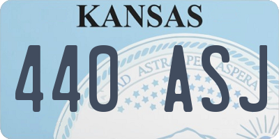 KS license plate 440ASJ