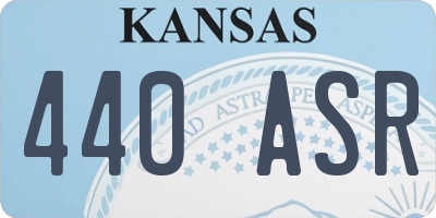 KS license plate 440ASR