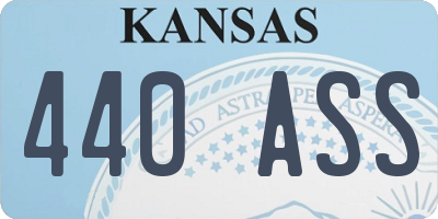 KS license plate 440ASS