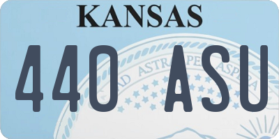 KS license plate 440ASU