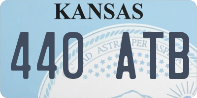 KS license plate 440ATB