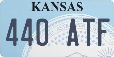 KS license plate 440ATF