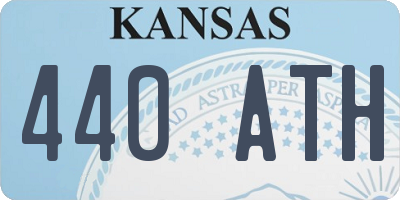 KS license plate 440ATH