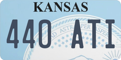 KS license plate 440ATI