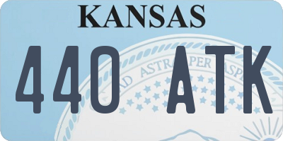 KS license plate 440ATK