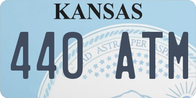 KS license plate 440ATM