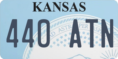 KS license plate 440ATN