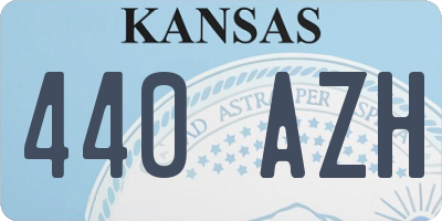 KS license plate 440AZH