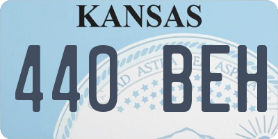 KS license plate 440BEH
