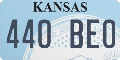 KS license plate 440BEO