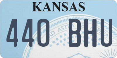 KS license plate 440BHU