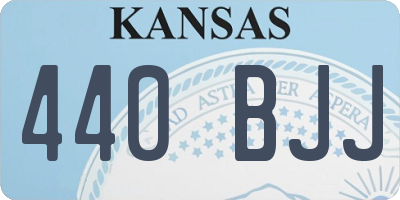 KS license plate 440BJJ